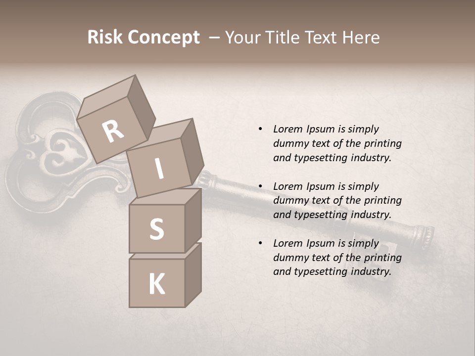 Skeleton Aged Door PowerPoint Template