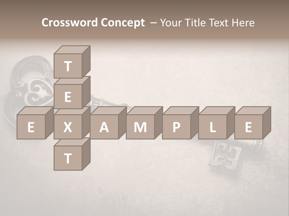 Skeleton Aged Door PowerPoint Template