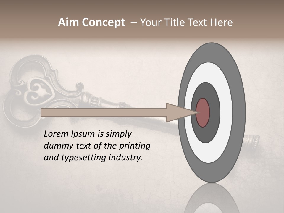 Skeleton Aged Door PowerPoint Template