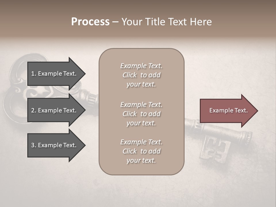 Skeleton Aged Door PowerPoint Template