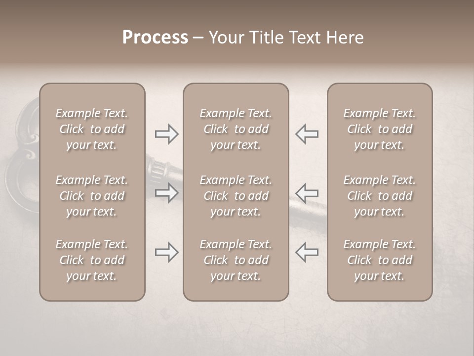 Skeleton Aged Door PowerPoint Template