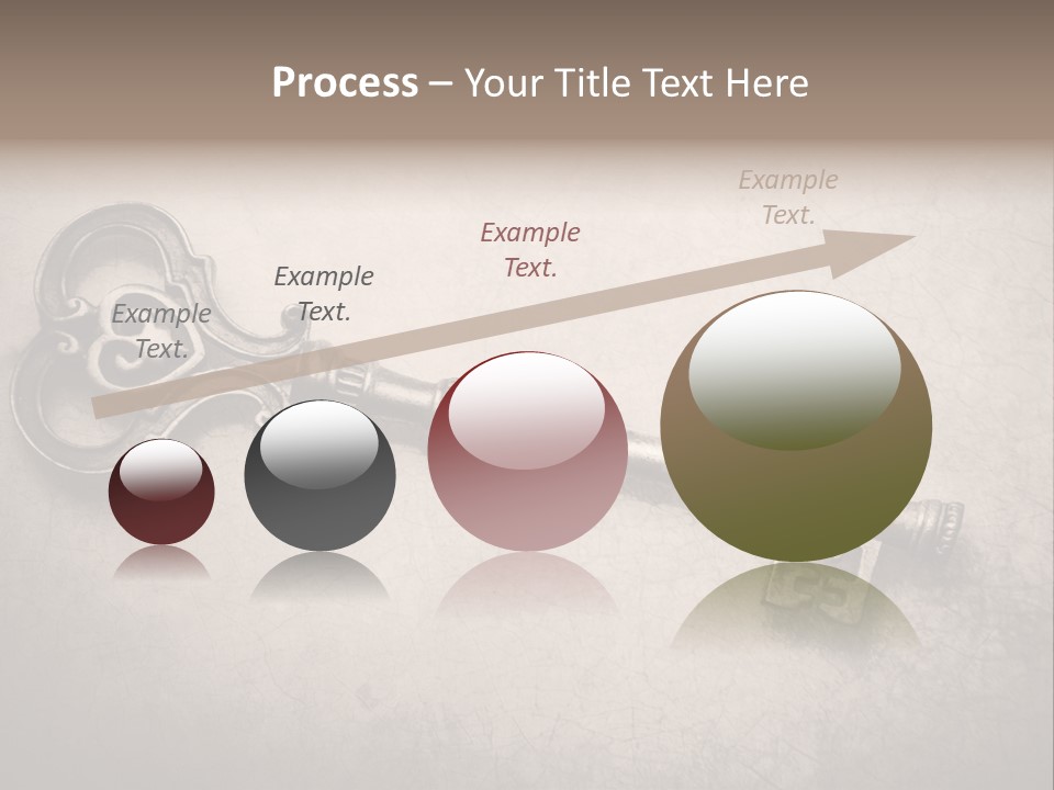 Skeleton Aged Door PowerPoint Template