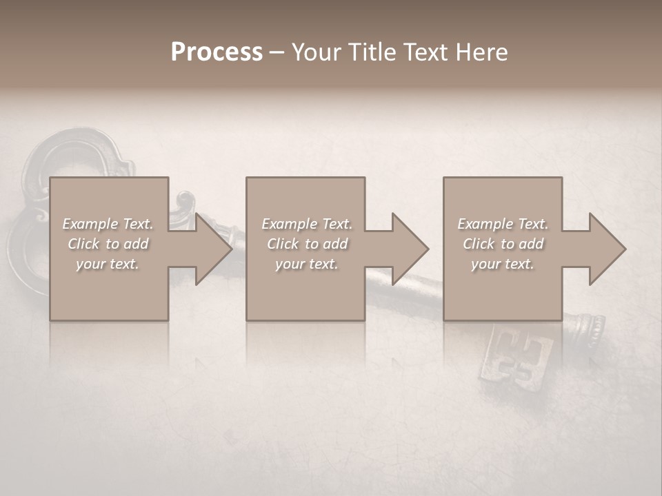 Skeleton Aged Door PowerPoint Template