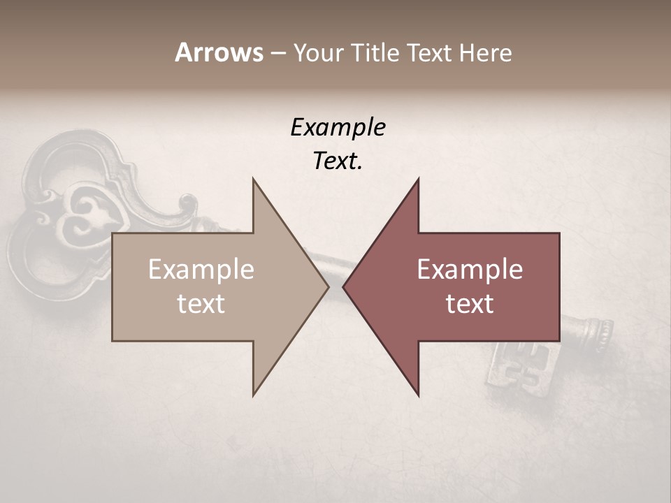 Skeleton Aged Door PowerPoint Template