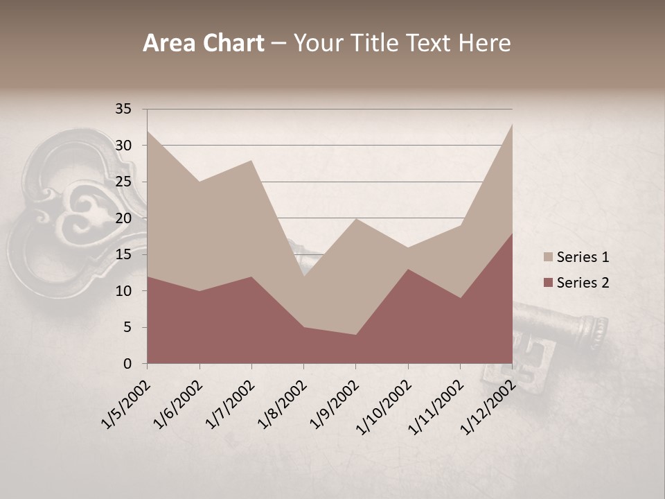 Skeleton Aged Door PowerPoint Template