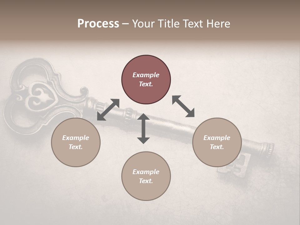 Skeleton Aged Door PowerPoint Template