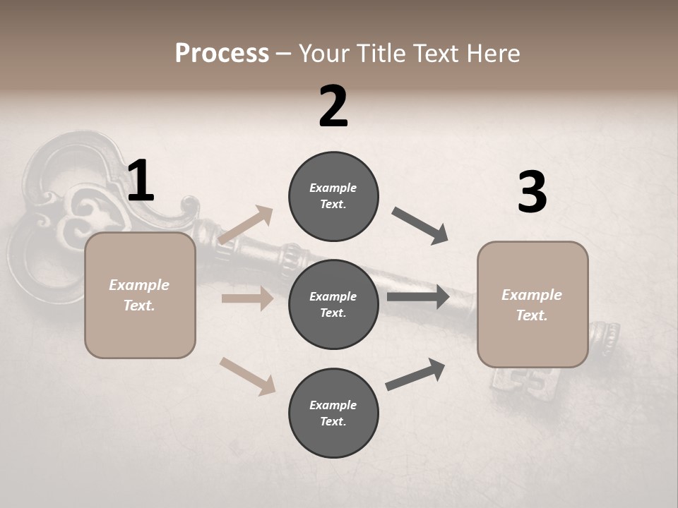 Skeleton Aged Door PowerPoint Template