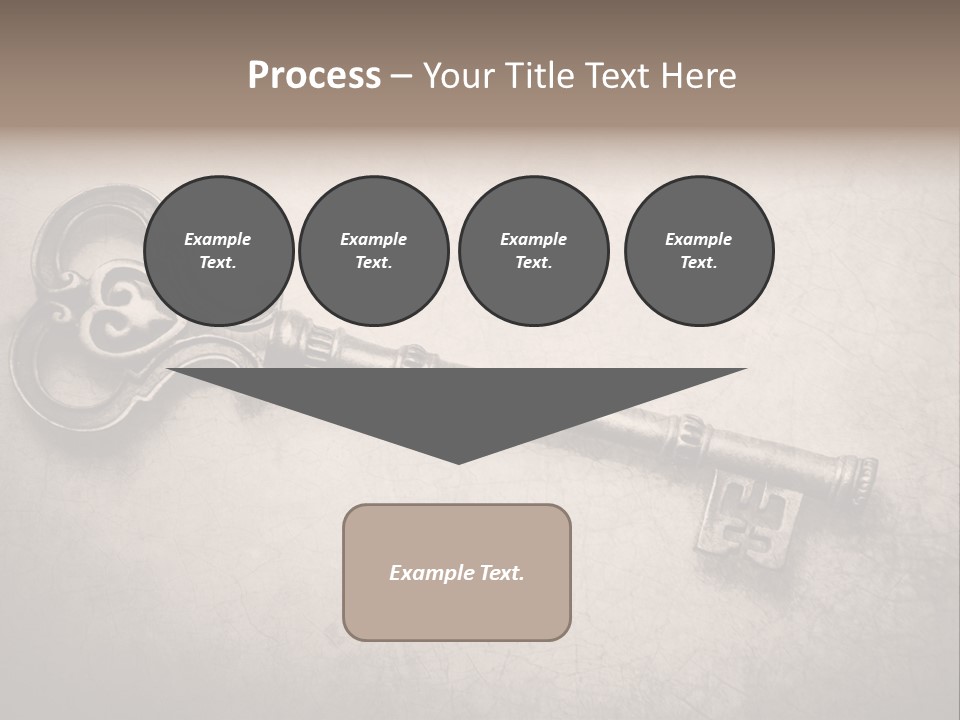 Skeleton Aged Door PowerPoint Template