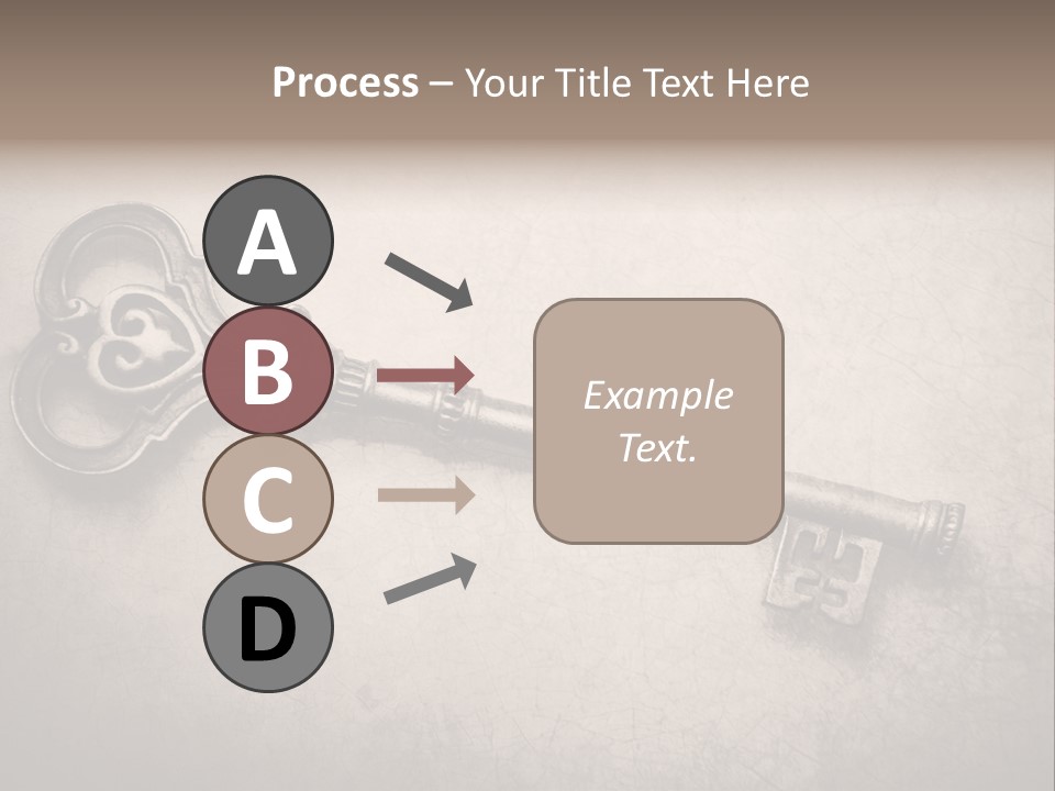 Skeleton Aged Door PowerPoint Template