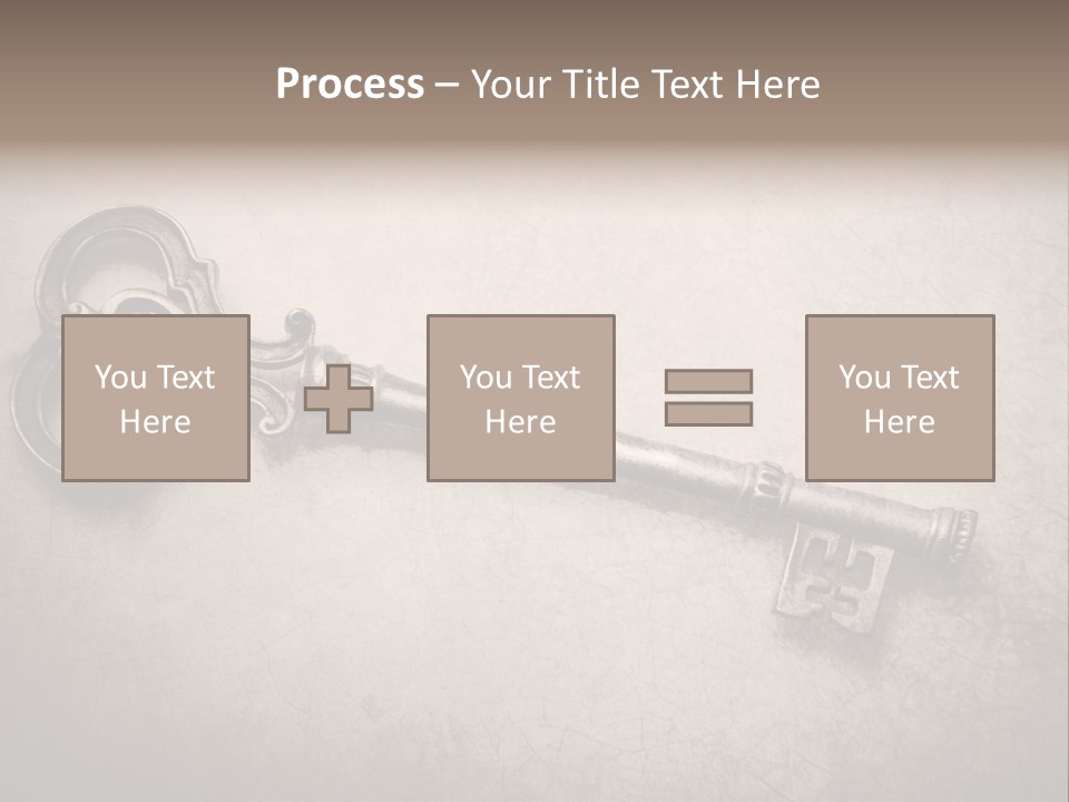 Skeleton Aged Door PowerPoint Template