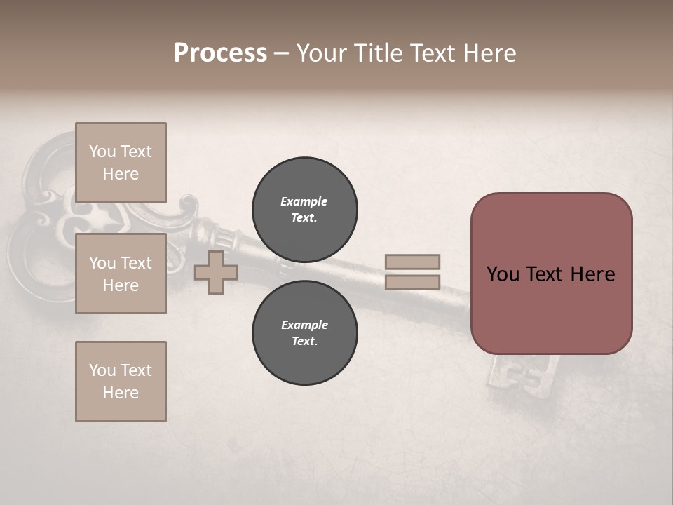 Skeleton Aged Door PowerPoint Template