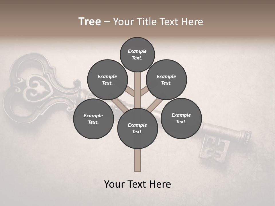 Skeleton Aged Door PowerPoint Template