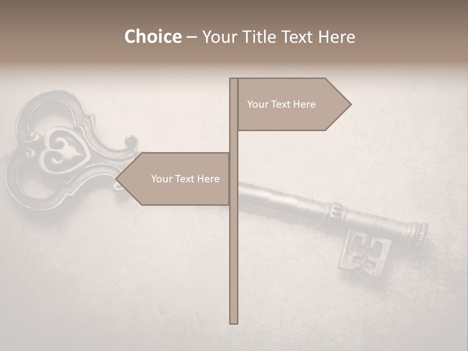 Skeleton Aged Door PowerPoint Template