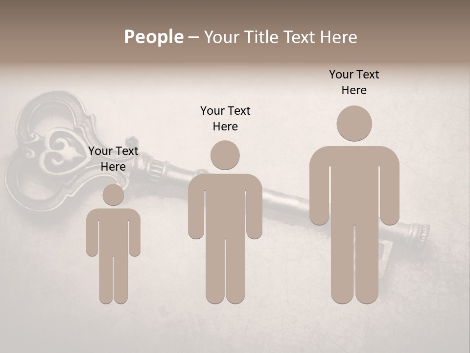 Skeleton Aged Door PowerPoint Template