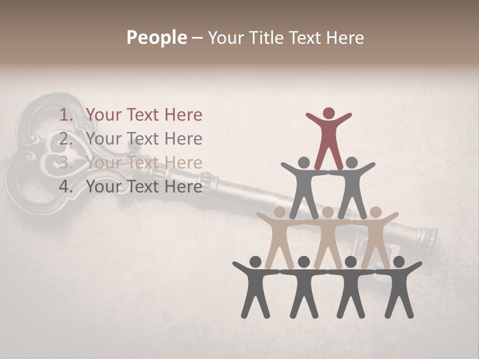 Skeleton Aged Door PowerPoint Template