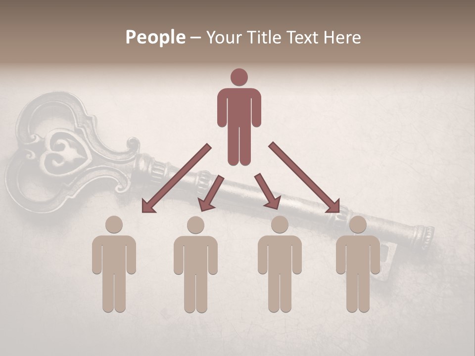 Skeleton Aged Door PowerPoint Template