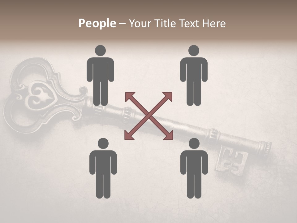 Skeleton Aged Door PowerPoint Template