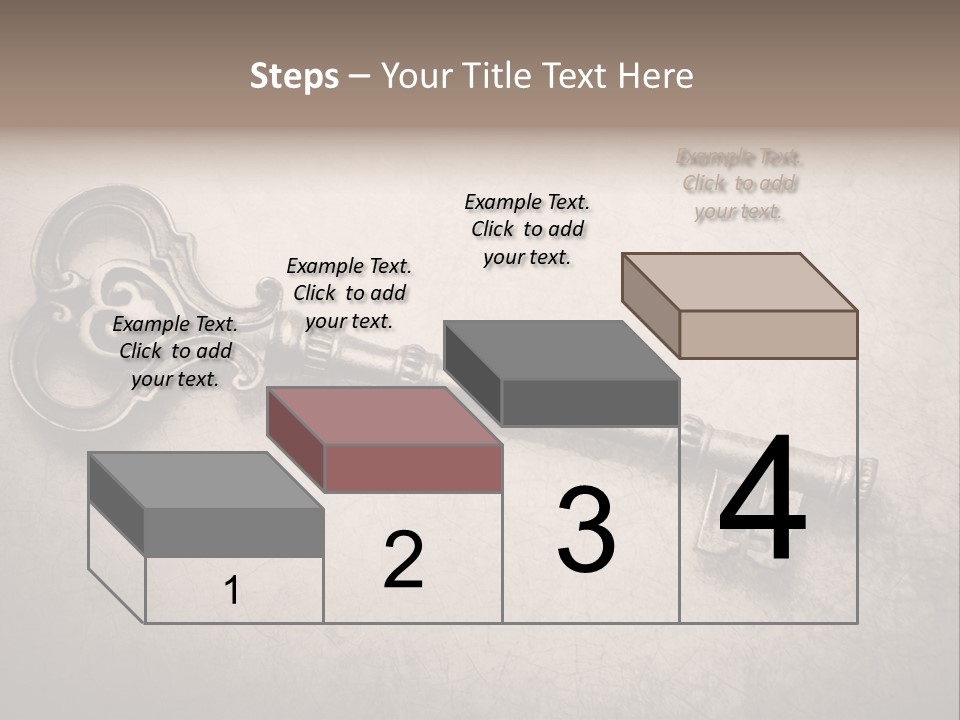 Skeleton Aged Door PowerPoint Template