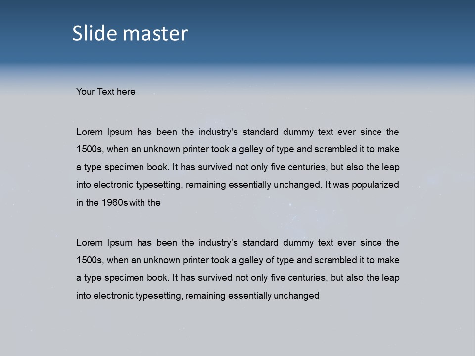 Star Astrology Blue PowerPoint Template