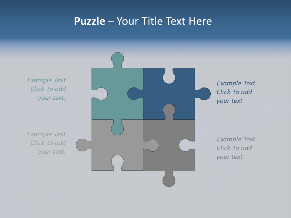 Star Astrology Blue PowerPoint Template