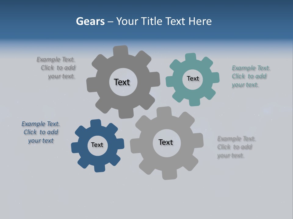 Star Astrology Blue PowerPoint Template
