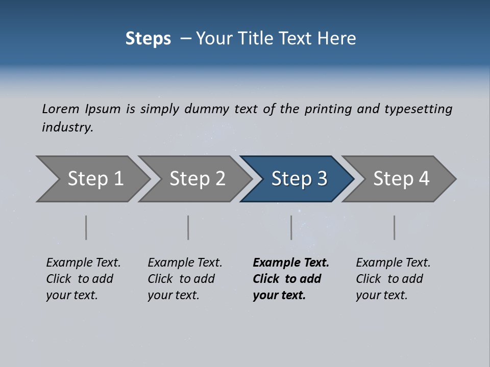 Star Astrology Blue PowerPoint Template