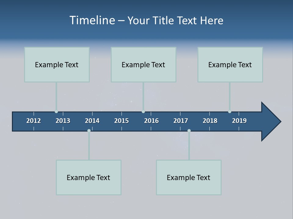 Star Astrology Blue PowerPoint Template