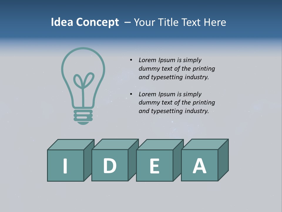 Star Astrology Blue PowerPoint Template