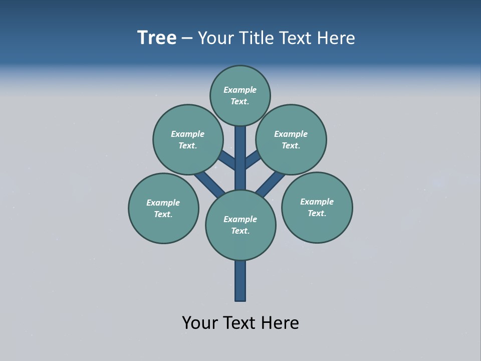 Star Astrology Blue PowerPoint Template