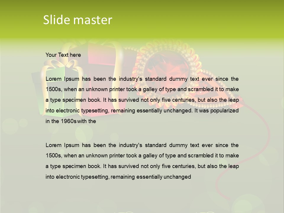 Tilak Hand Abstract PowerPoint Template