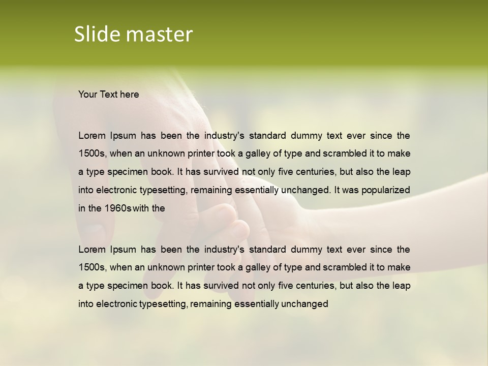 Care Childhood Trust PowerPoint Template