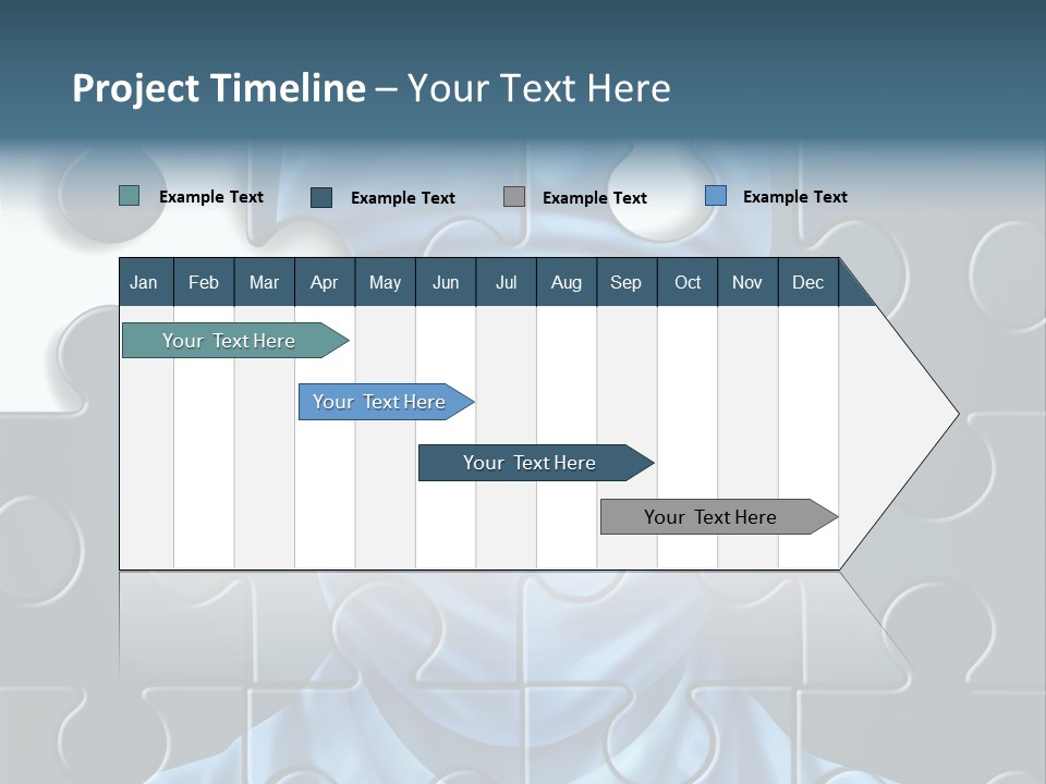 A Blue Man With A Medical Mask On Is Surrounded By Puzzle Pieces PowerPoint Template