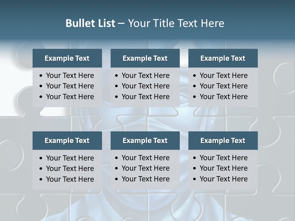 A Blue Man With A Medical Mask On Is Surrounded By Puzzle Pieces PowerPoint Template