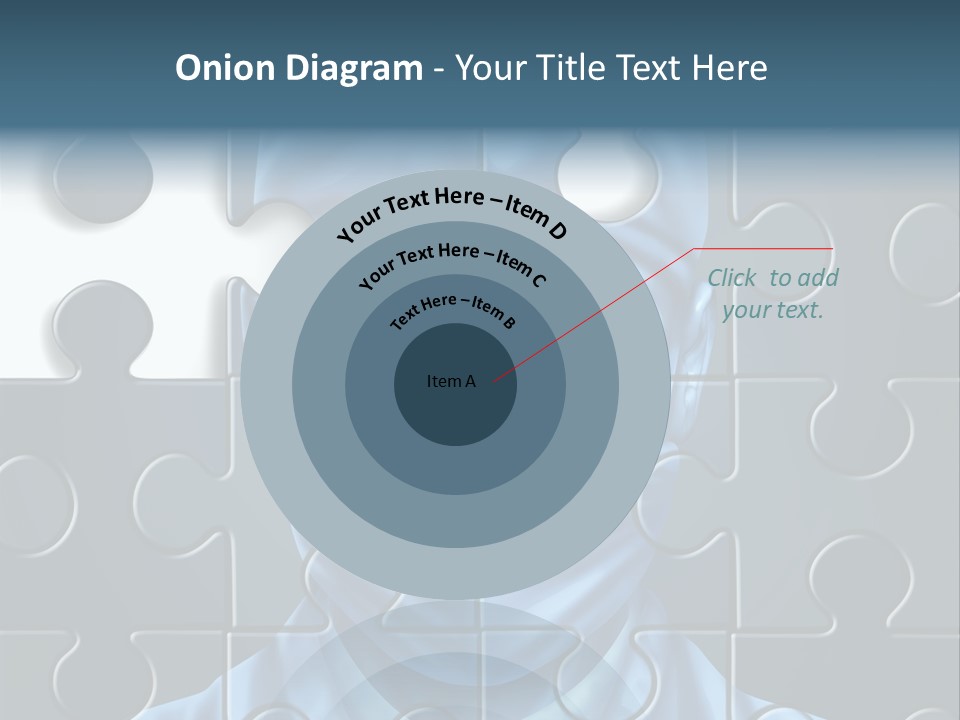 A Blue Man With A Medical Mask On Is Surrounded By Puzzle Pieces PowerPoint Template