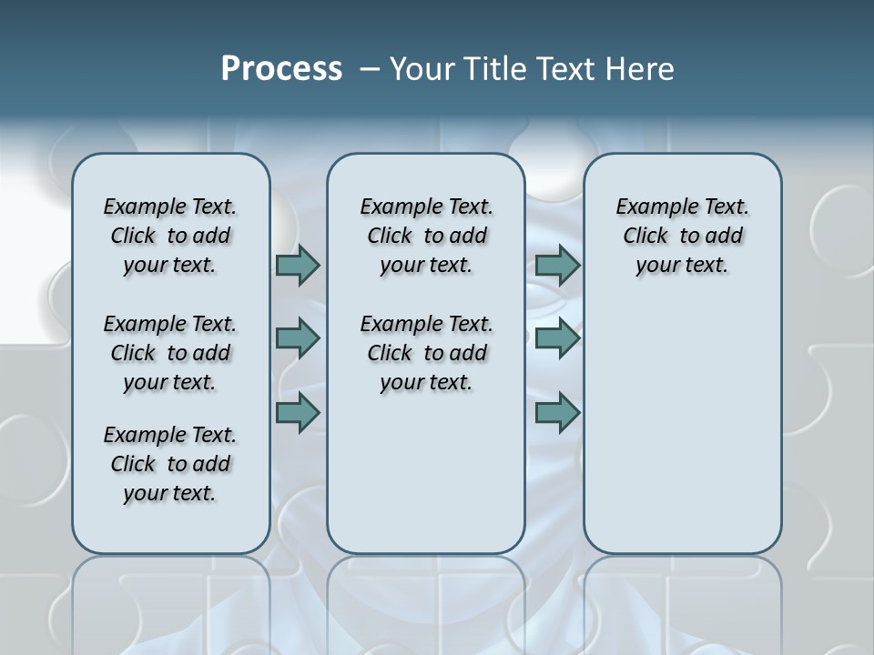 A Blue Man With A Medical Mask On Is Surrounded By Puzzle Pieces PowerPoint Template