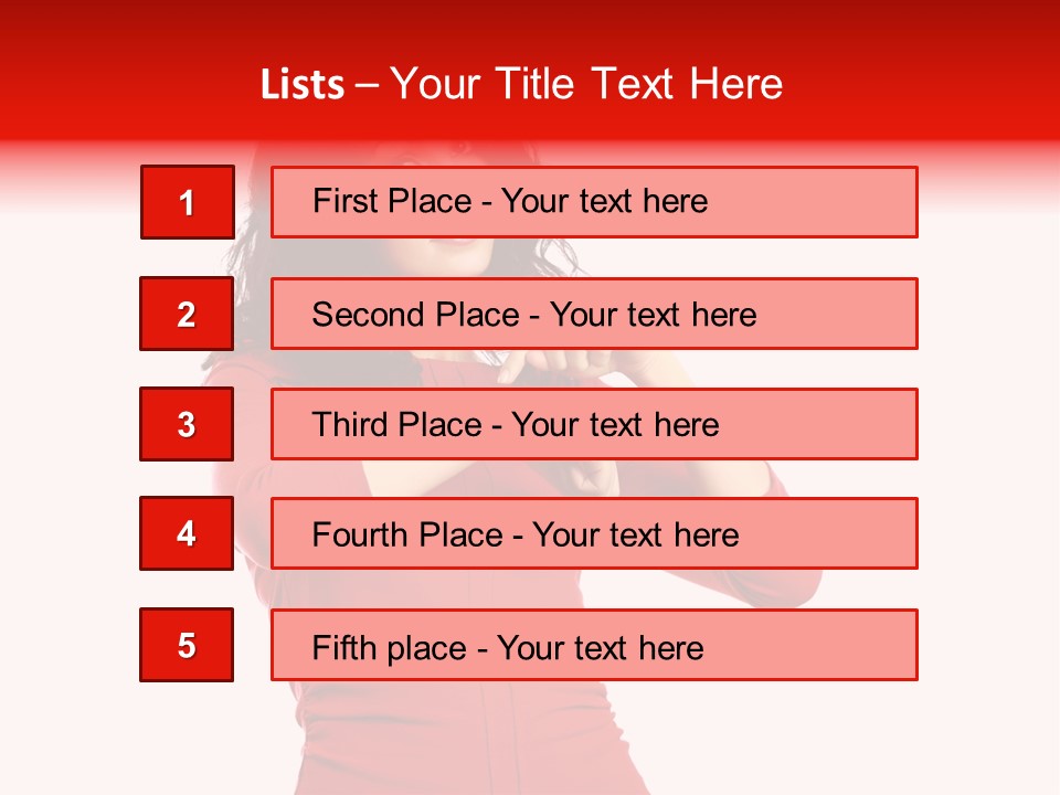Attention Miss Business PowerPoint Template