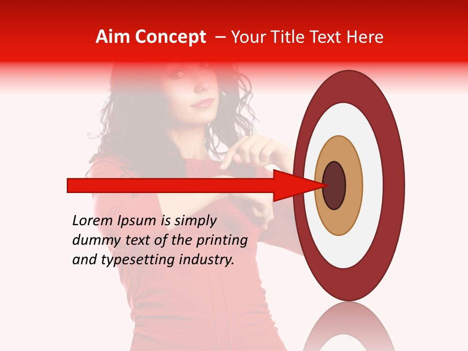 Attention Miss Business PowerPoint Template