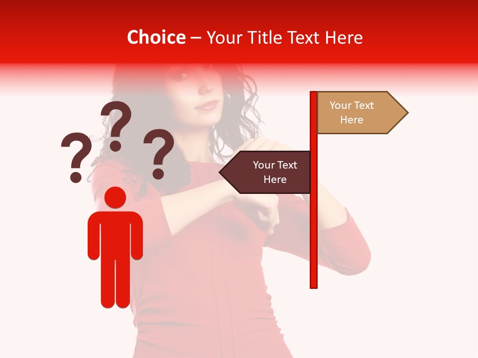 Attention Miss Business PowerPoint Template