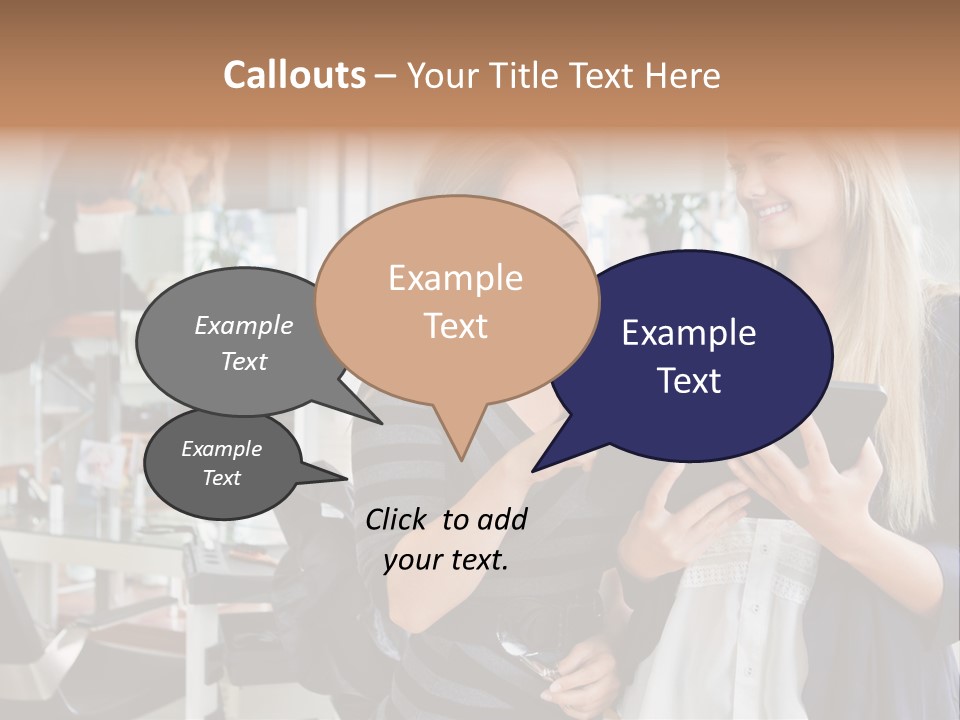 Female Discussion  PowerPoint Template