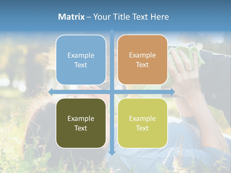 Portrait Person Lying PowerPoint Template