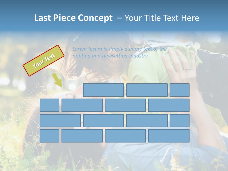 Portrait Person Lying PowerPoint Template