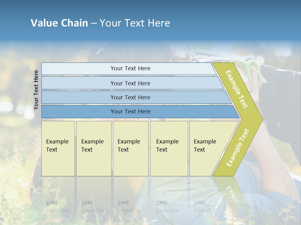 Portrait Person Lying PowerPoint Template
