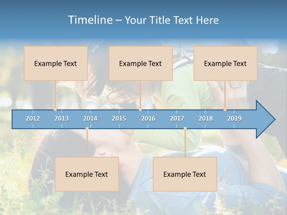 Portrait Person Lying PowerPoint Template