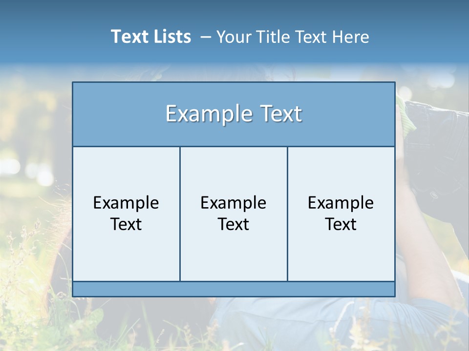 Portrait Person Lying PowerPoint Template