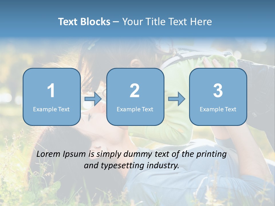 Portrait Person Lying PowerPoint Template
