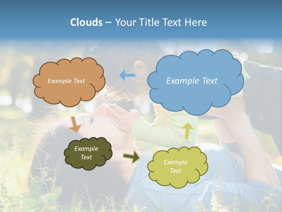 Portrait Person Lying PowerPoint Template
