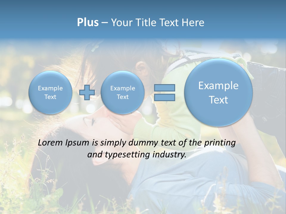 Portrait Person Lying PowerPoint Template