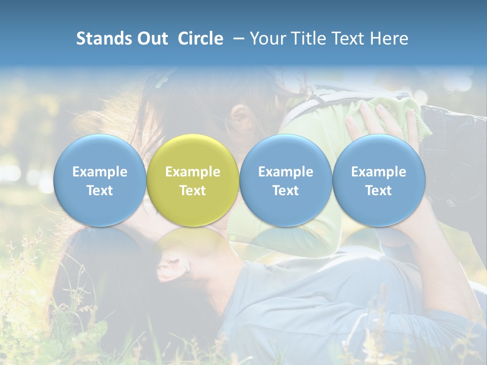 Portrait Person Lying PowerPoint Template