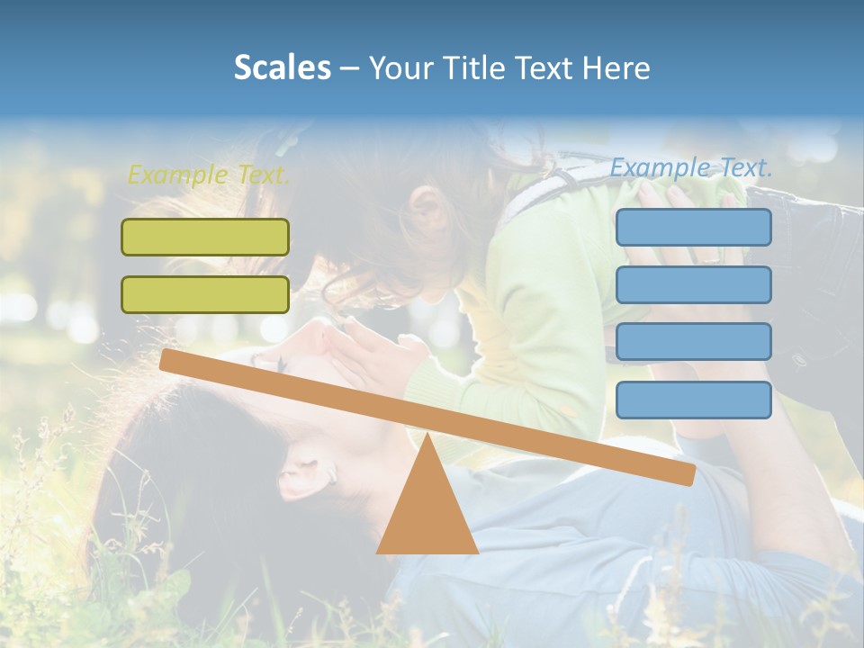 Portrait Person Lying PowerPoint Template