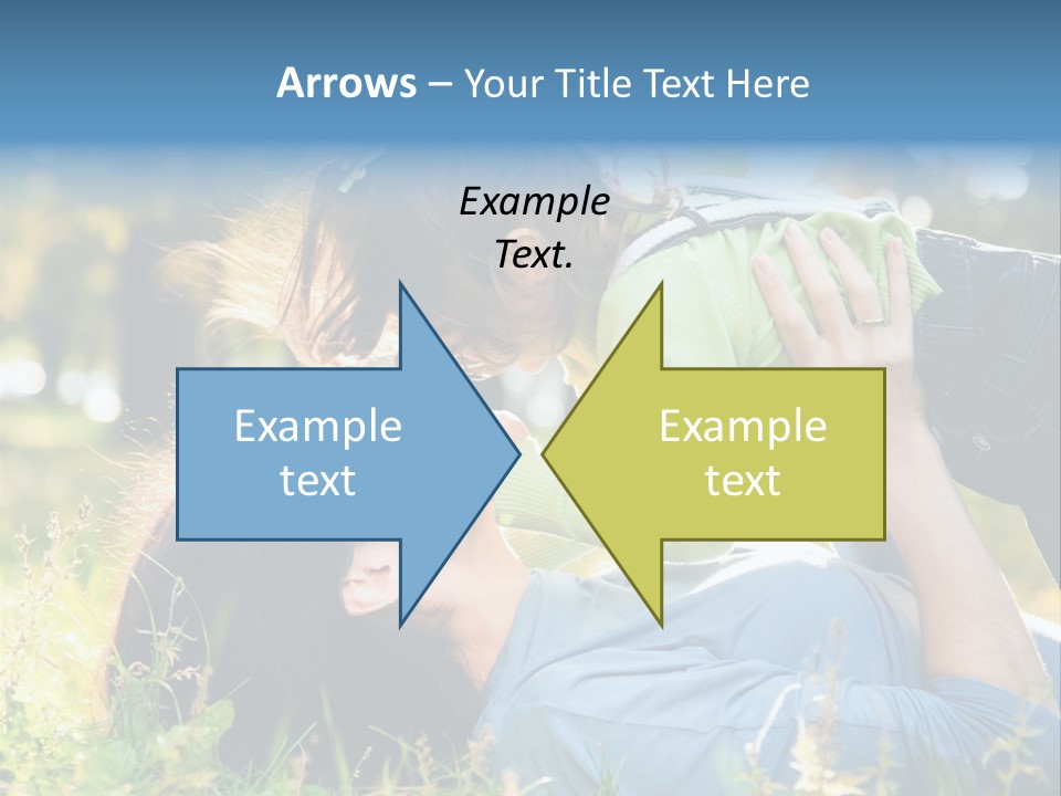 Portrait Person Lying PowerPoint Template